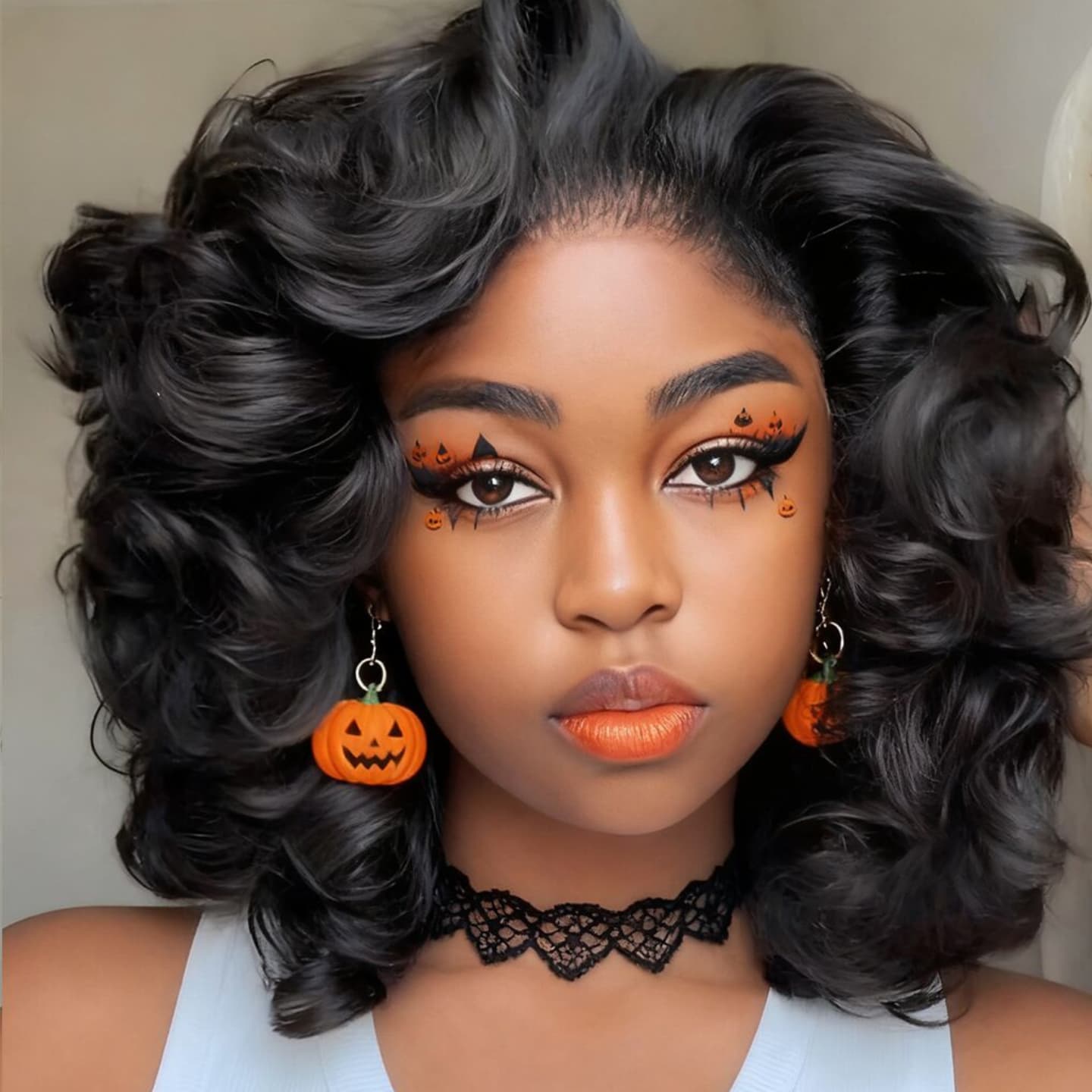 Pelucas de cabello humano Remy con encaje frontal de 13x4 y rizos sueltos de densidad 250-300 de SWAY 