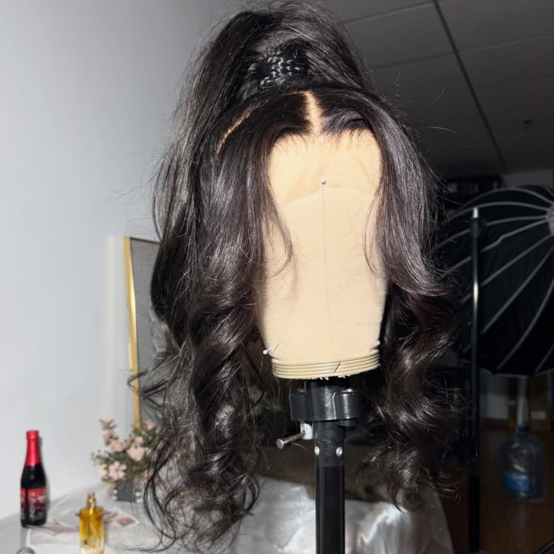 SWAY Full Lace Free Part Anywhere Updo Ponytails Buns Friendly Wavy Human Hair Wigs