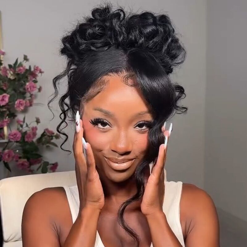 SWAY Full Lace Ventilated Breathable Updo-Friendly Loose Deep Wave Human Hair Wigs