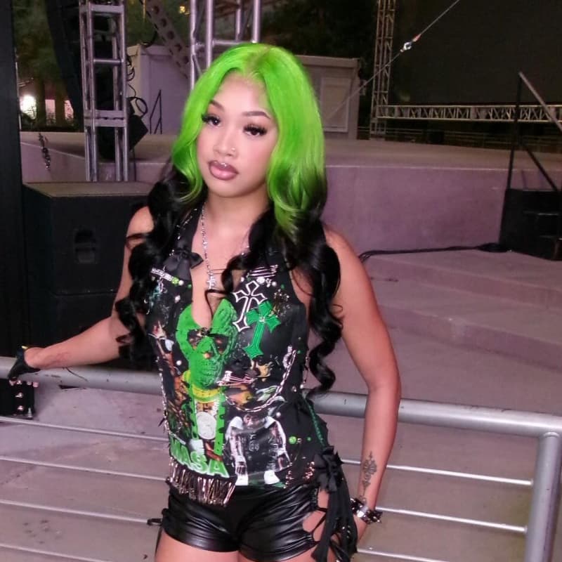 SWAY Ombre Green Black 13x4 Lace Front Virgin Human Hair Wigs