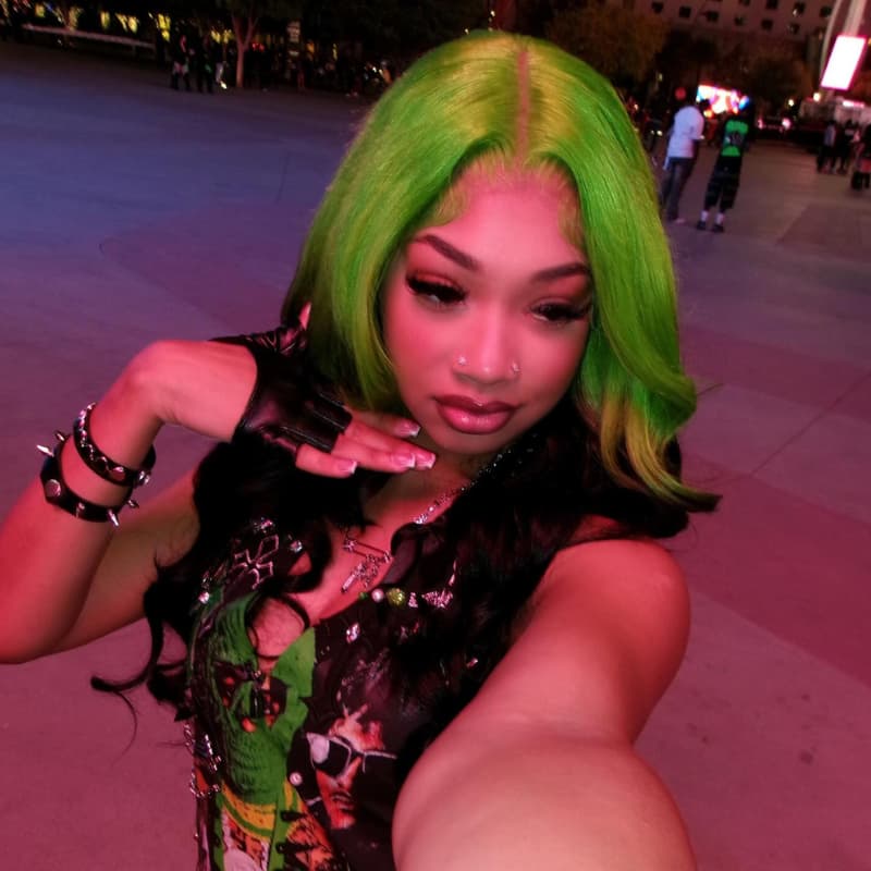 SWAY Ombre Green Black 13x4 Lace Front Virgin Human Hair Wigs