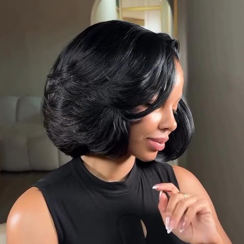 SWAY Pixie Short Bob Wig 13x4 Lace Frontal Human Hair Wigs