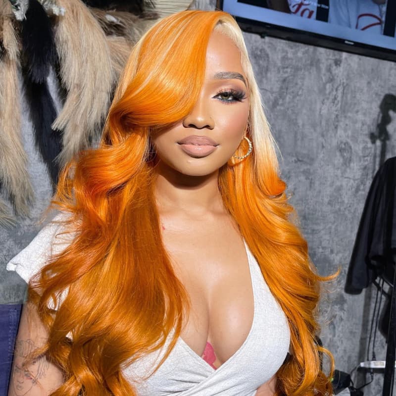 SWAY Ombre Blonde Ginger Color Body Wave HD Lace Front Human Hair Wigs
