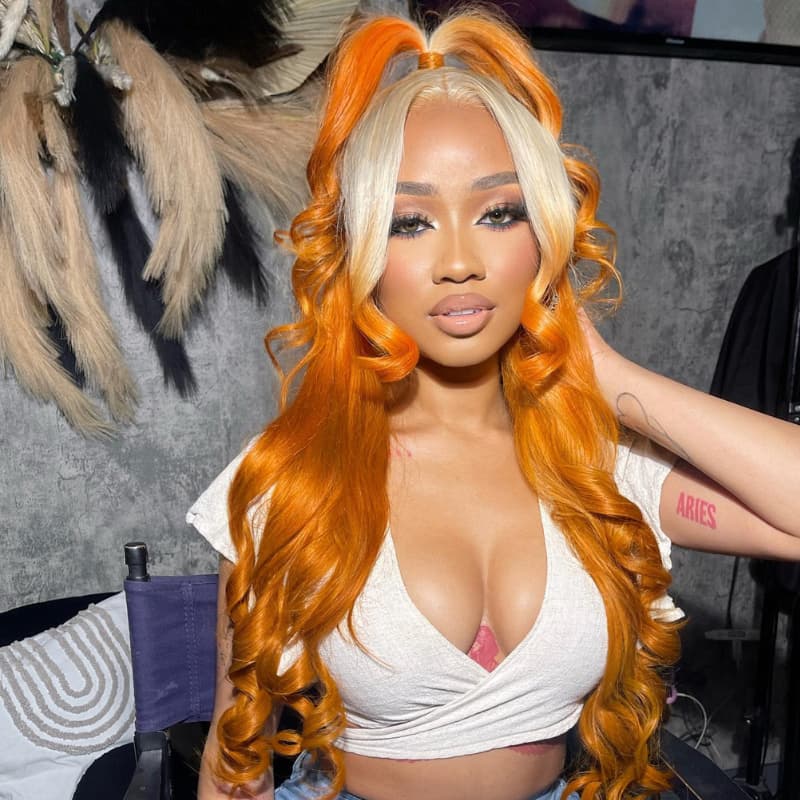 SWAY Ombre Blonde Ginger Color Body Wave HD Lace Front Human Hair Wigs