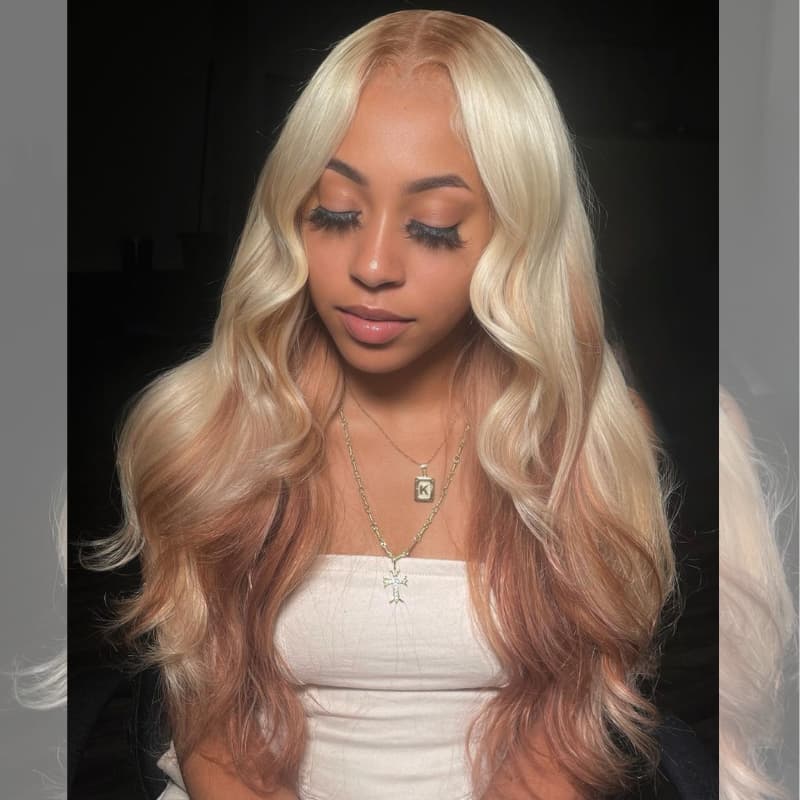 SWAY Peekaboo Blonde Light Brown 13x4 Lace Front Virgin Human Hair Wig