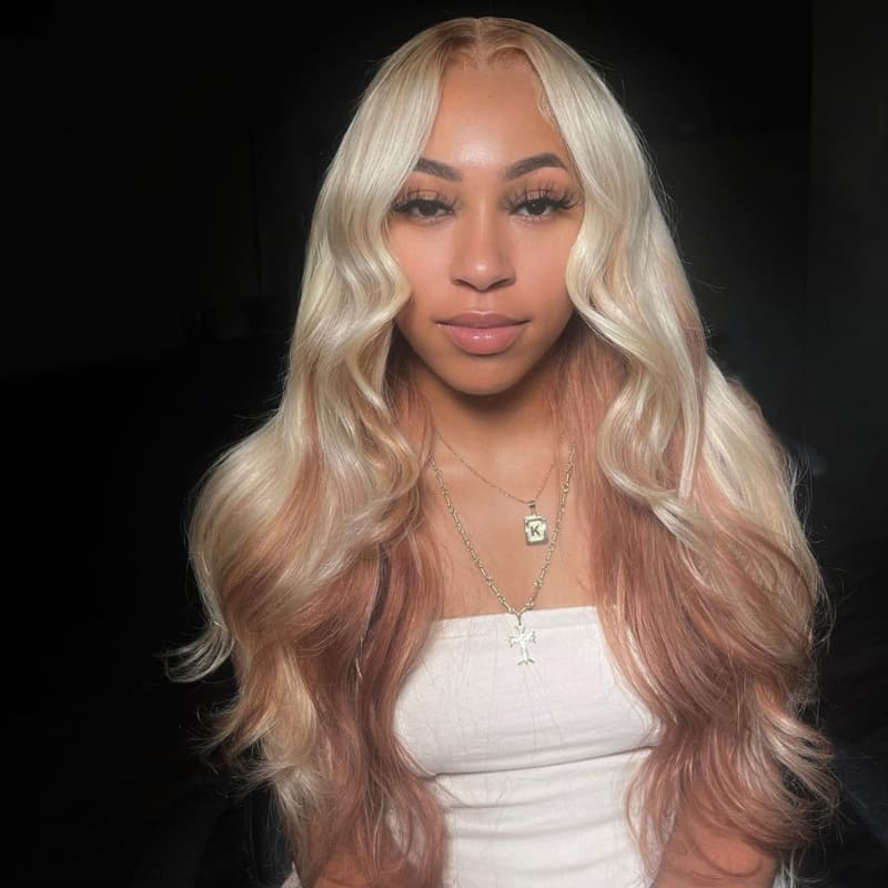 SWAY Peekaboo Blonde Light Brown 13x4 Lace Front Virgin Human Hair Wig