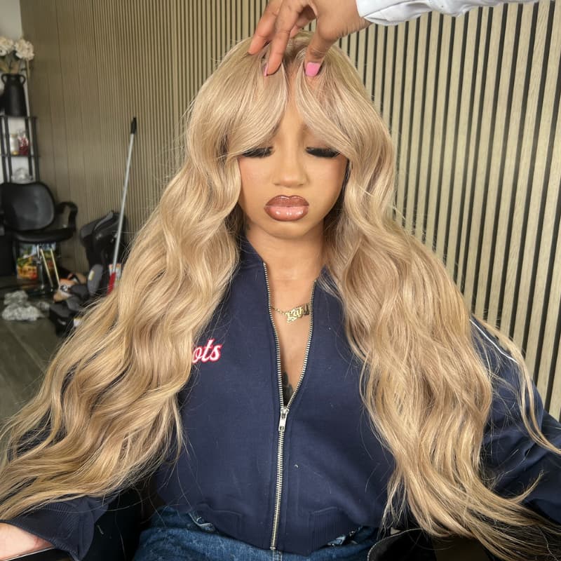 SWAY Strawberry Ash Blonde Body Wave 13x4 Lace Front Human Hair Wigs