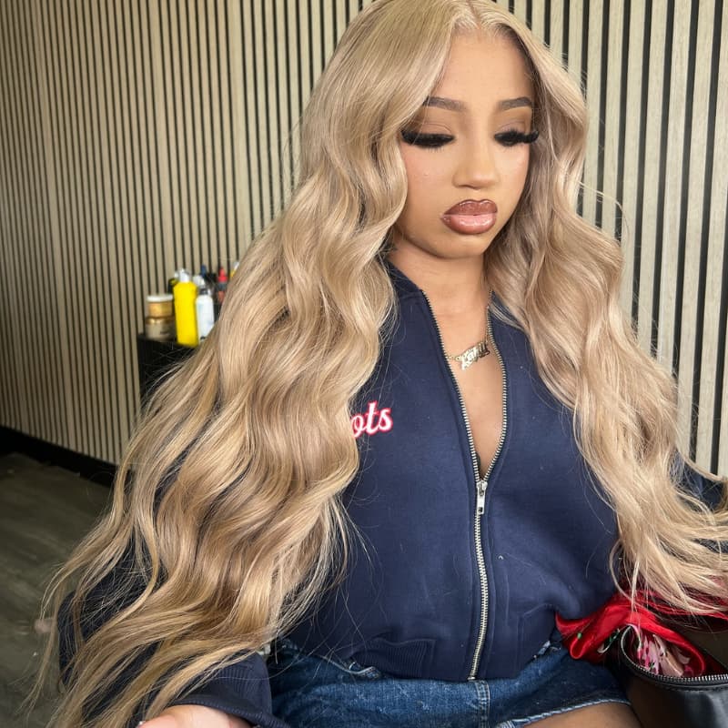 SWAY Strawberry Ash Blonde Body Wave 13x4 Lace Front Human Hair Wigs