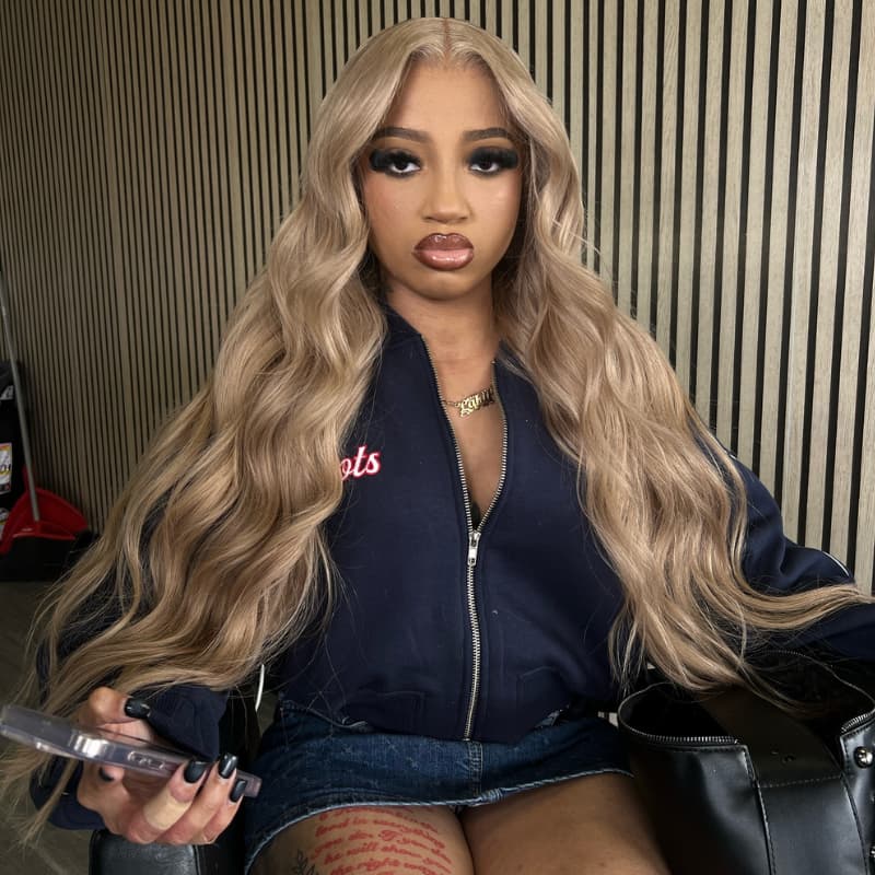 SWAY Strawberry Ash Blonde Body Wave 13x4 Lace Front Human Hair Wigs