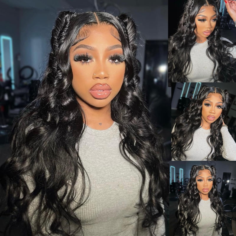 SWAY 250 300 Density Body Wave 13x4 Lace Front Virgin Human Hair Wigs