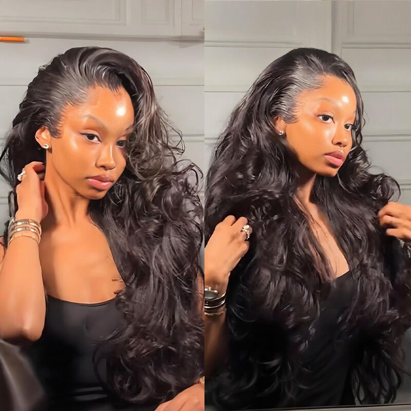 SWAY 250 300 Density Body Wave Wavy 13x4 Lace Front Virgin Human Hair Wigs