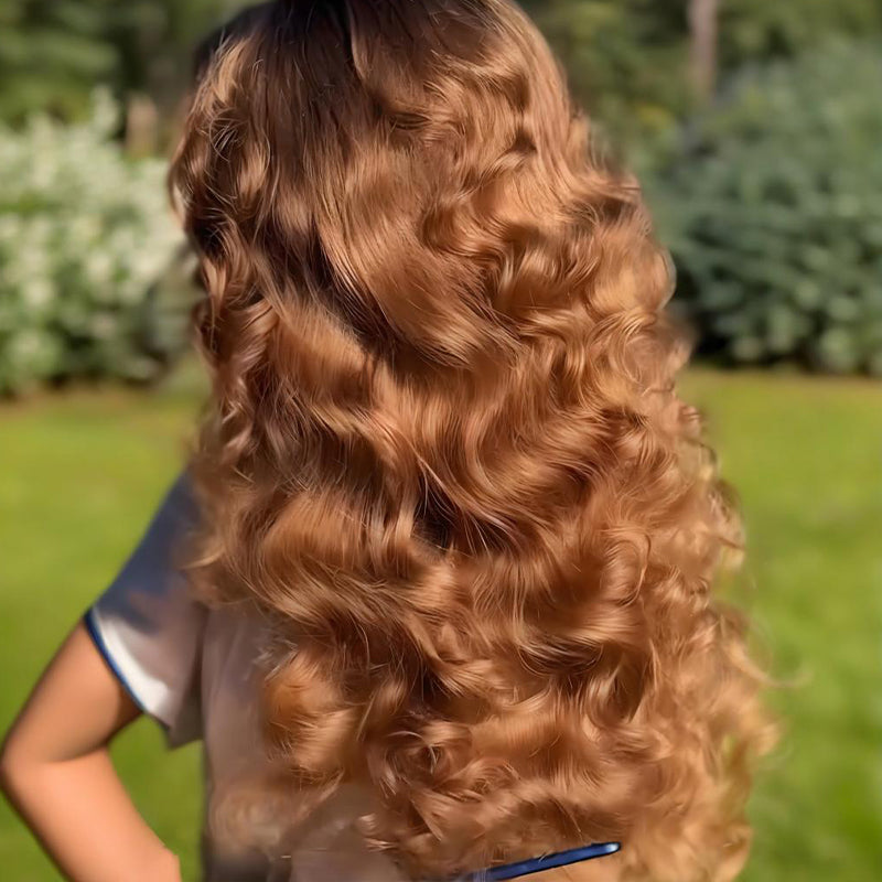SWAY 250 300 Density Honey Blonde Loose Body Wave 13x4 Lace Front Human Hair Wigs
