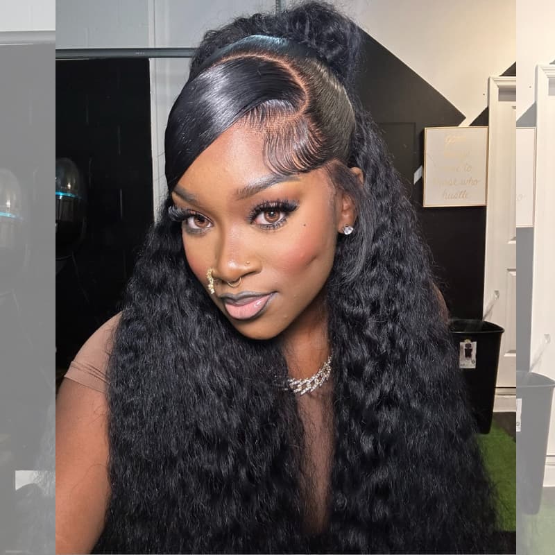SWAY 30 32 34 INCH Long Water Wave Virgin 13x4 Lace Front Human Hair Wigs