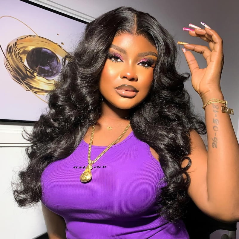 SWAY Bouncy Loose Wave 13x4 Transparent Lace Front Virgin Hair Wigs