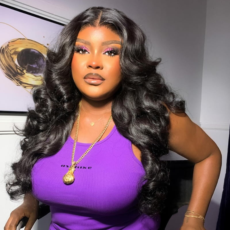 SWAY Bouncy Loose Wave 13x4 Transparent Lace Front Virgin Hair Wigs