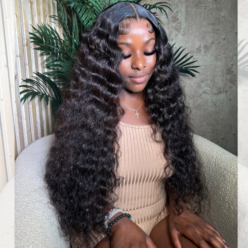 SWAY Burmese Curly 13x4 Transparent Lace Front Virgin Human Hair Wigs