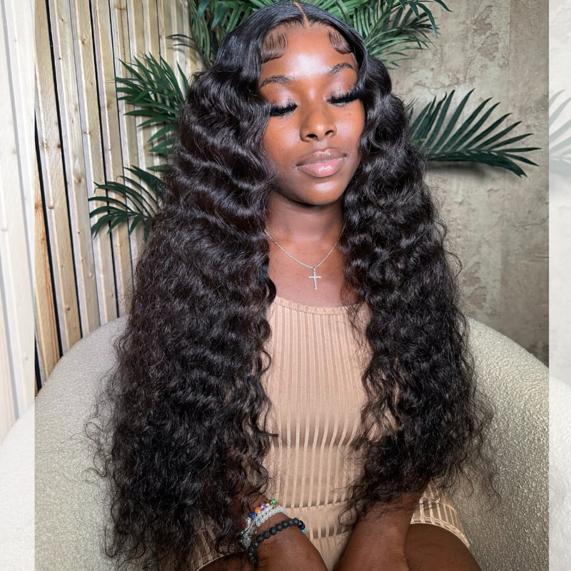 SWAY Burmese Curly 13x4 Transparent Lace Front Virgin Human Hair Wigs