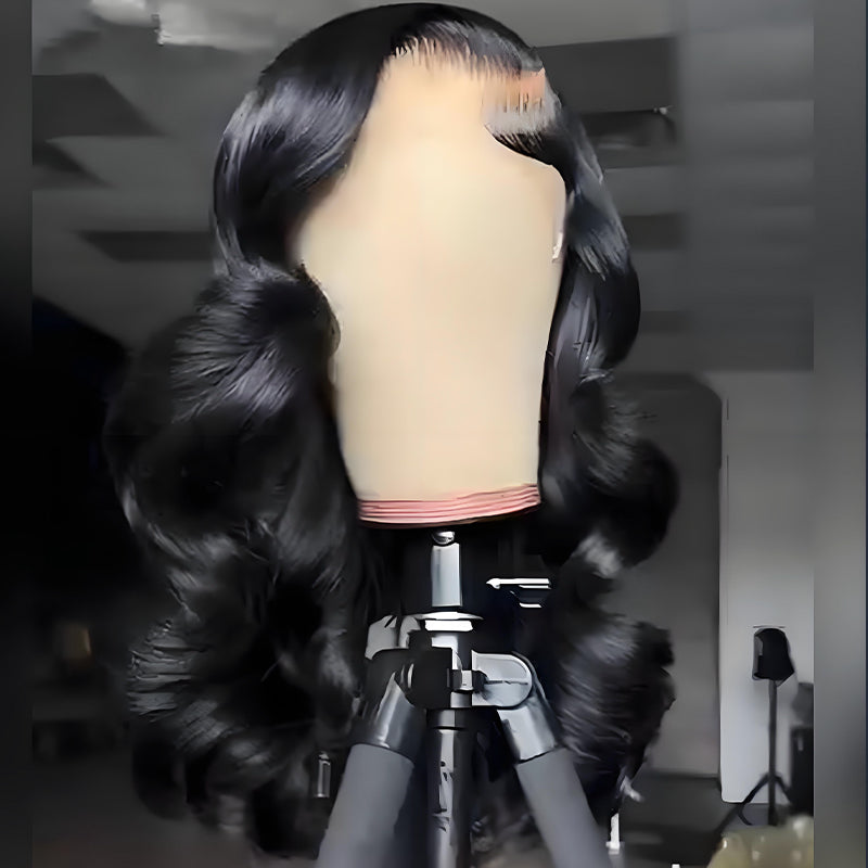 SWAY Elegant Natural Bounce Loose Curls 13x4 Lace Front Human Hair Wig 250 300 Density