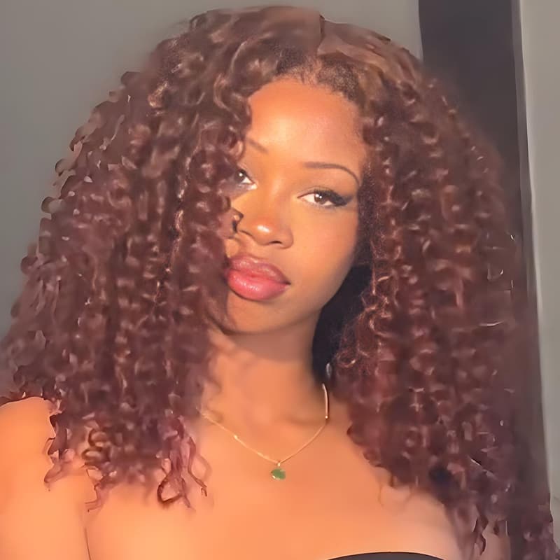 SWAY Ginger Spanish Crimped Loose Curls 13x4 HD Lace Front Virgin Human Hair Wigs