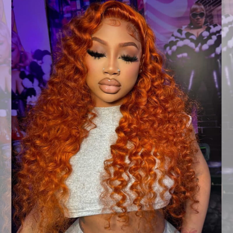 SWAY Ginger Wand Curls 13x4 Lace Front Virgin Remy Human Hair Wigs