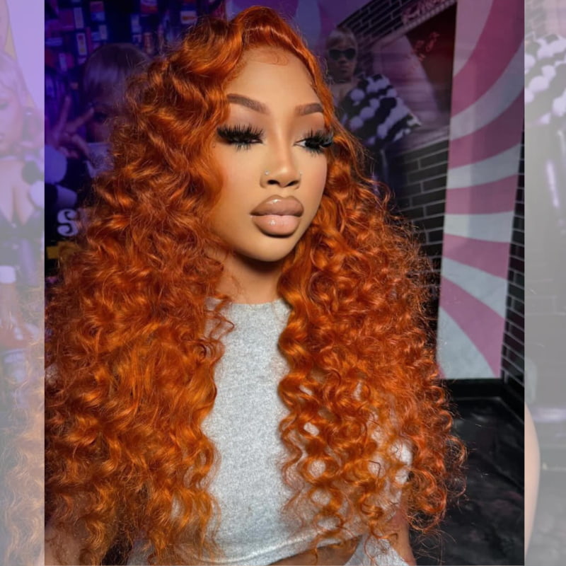 SWAY Ginger Wand Curls 13x4 Lace Front Virgin Remy Human Hair Wigs