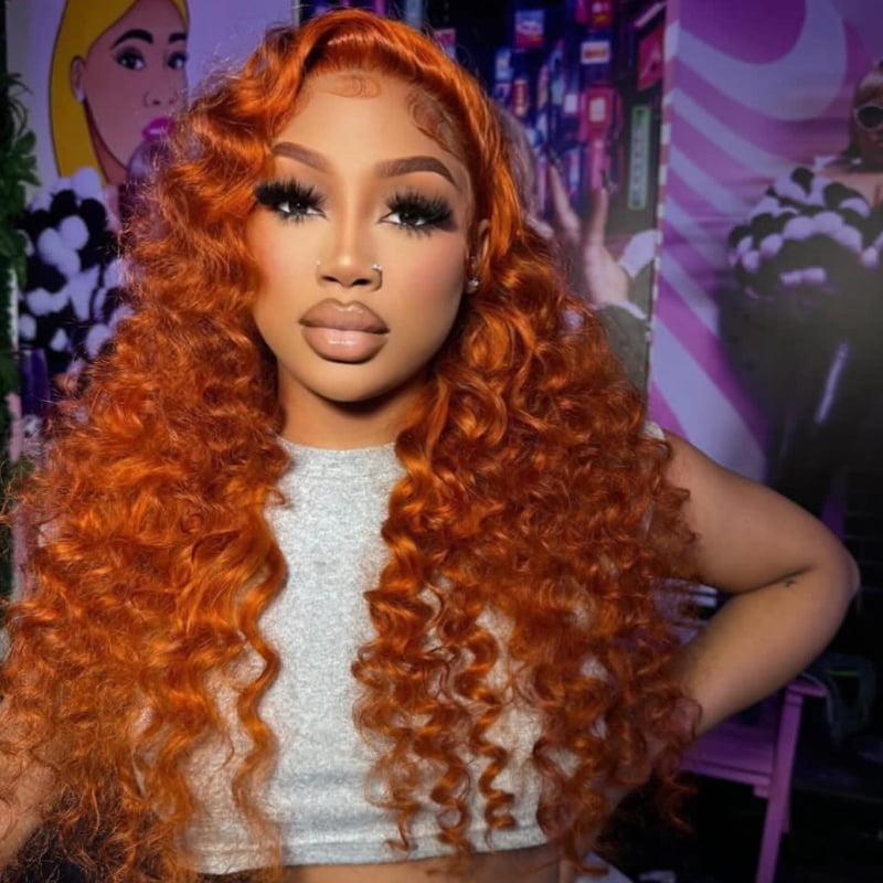 SWAY Ginger Wand Curls 13x4 Lace Front Virgin Remy Human Hair Wigs