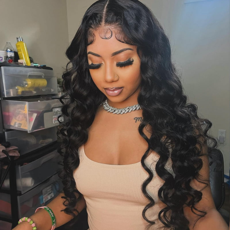 SWAY Loose Deep Body Wave 13x4 HD Lace Front Virgin Human Hair Wigs