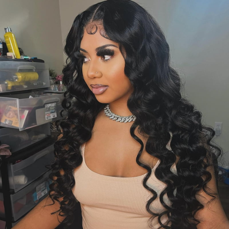 SWAY Loose Deep Body Wave 13x4 HD Lace Front Virgin Human Hair Wigs
