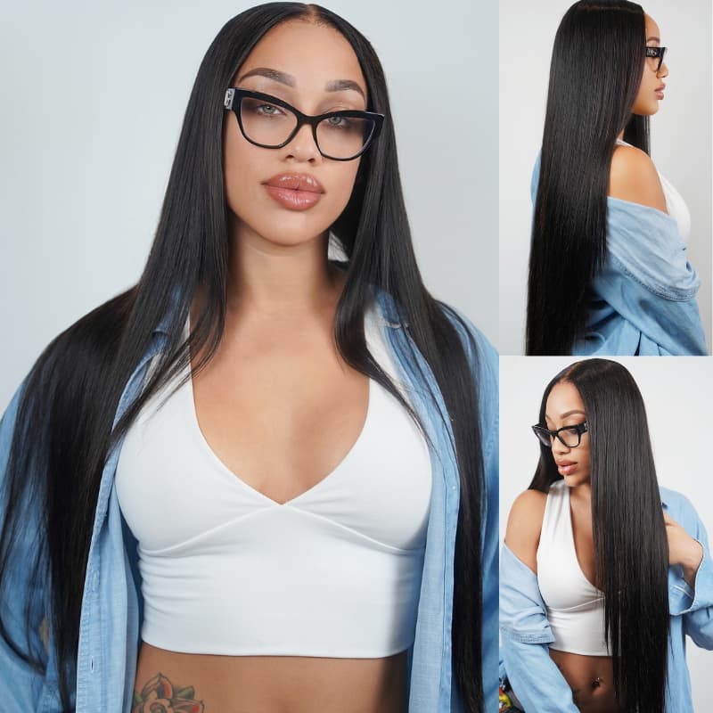 Pelucas de cabello humano Remy con encaje frontal de 13x4 y rizos sueltos de densidad 250-300 de SWAY 