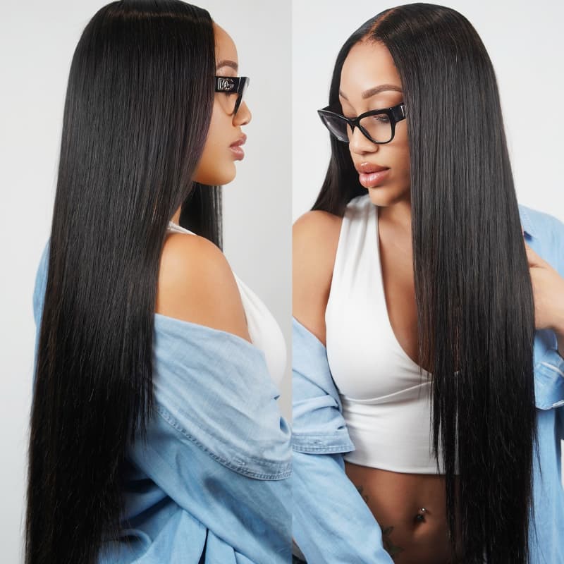 SWAY Straight Body Water Wave Deep Burmese Curly 13x4 Lace Front Human Hair Wigs