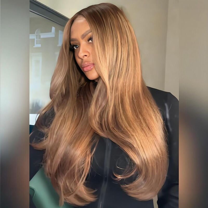 SWAY Strawberry Honey Blonde 13x4 Lace Front Virgin Human Hair Wigs 200 Density
