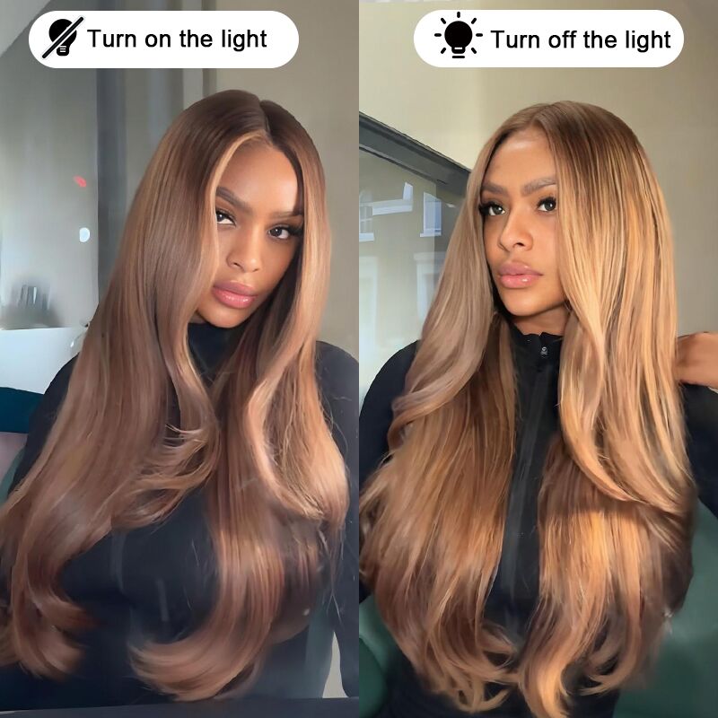 SWAY Strawberry Honey Blonde 13x4 Lace Front Virgin Human Hair Wigs 200 Density