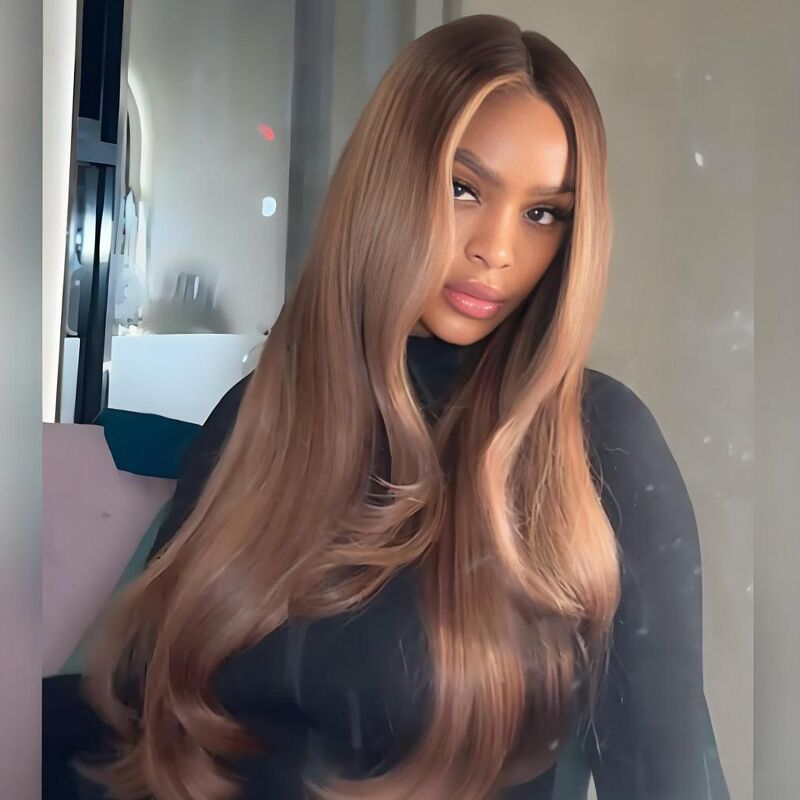SWAY Strawberry Honey Blonde 13x4 Lace Front Virgin Human Hair Wigs 200 Density
