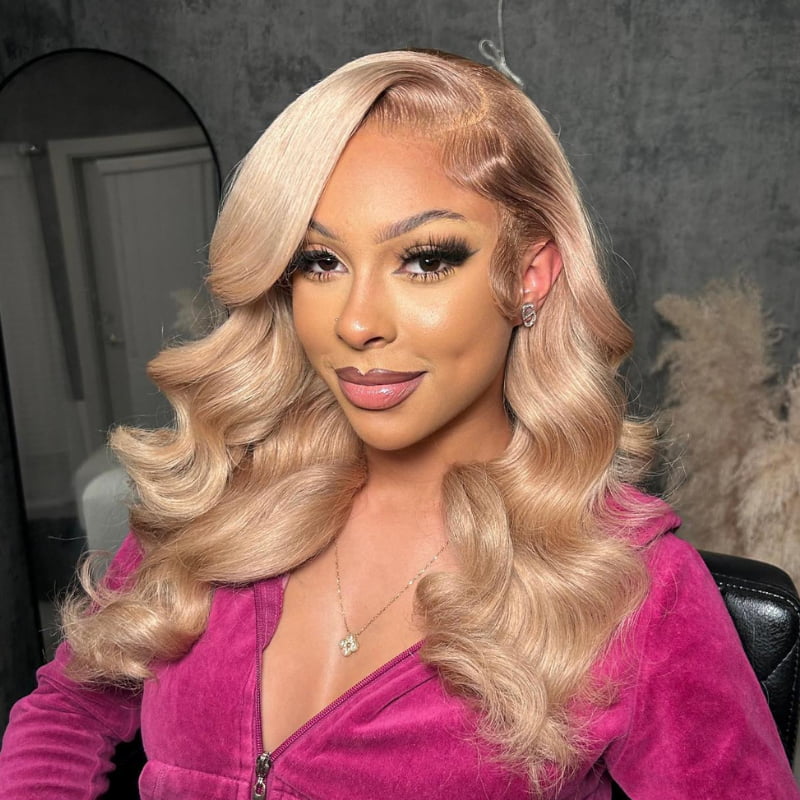 SWAY Strawberry Honey Blonde Body Wave 13x4 Lace Front Human Hair Wigs