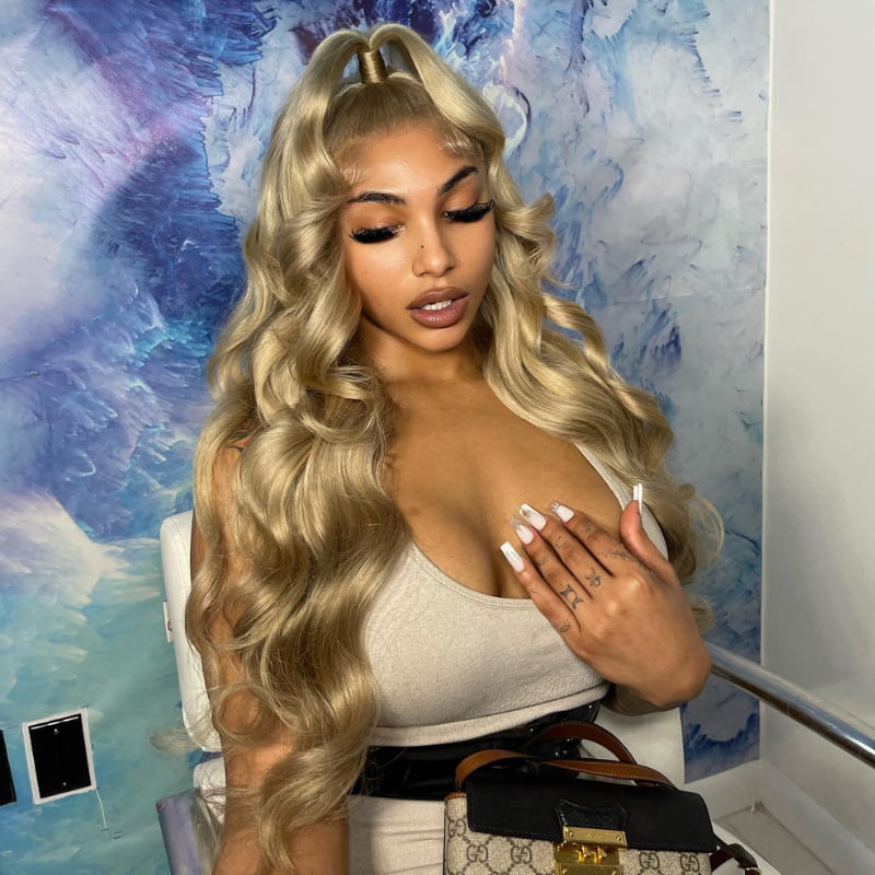 SWAY Strawberry Honey Blonde Body Wave Lace Front Virgin Human Wigs