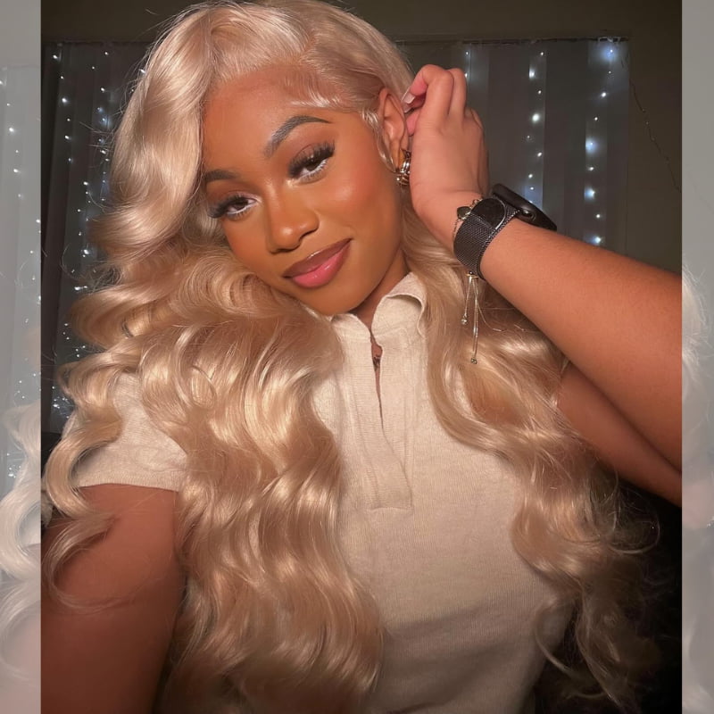 SWAY Strawberry Platinum Honey Blonde Lace Front Virgin Human Hair Wig