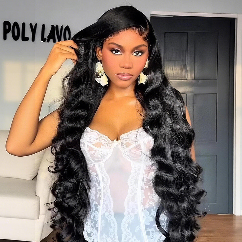 SWAY Soft Bouncy Loose Body Wave 13X4 Lace Front Human Hair Wigs 250 300 Density