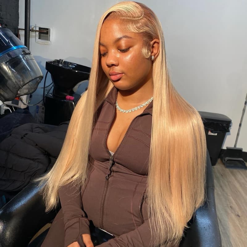 SWAY Strawberry Golden Honey Blonde 13x4 Lace Front Human Hair Wigs 200 Density