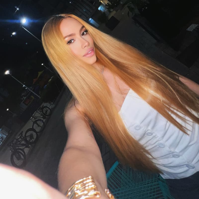 SWAY Sun-Kissed Golden Honey Blonde Bone Straight 13X4 Lace Front Human Hair Wigs