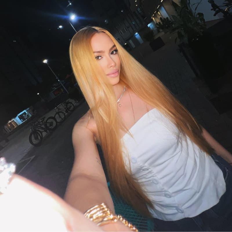 SWAY Sun-Kissed Golden Honey Blonde Bone Straight 13X4 Lace Front Human Hair Wigs