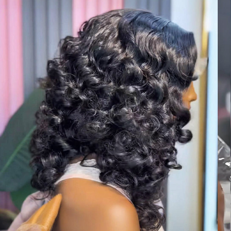 SWAY Tight Bouncy Spiral Curl 13x4 Lace Front Virgin Human Hair Wig