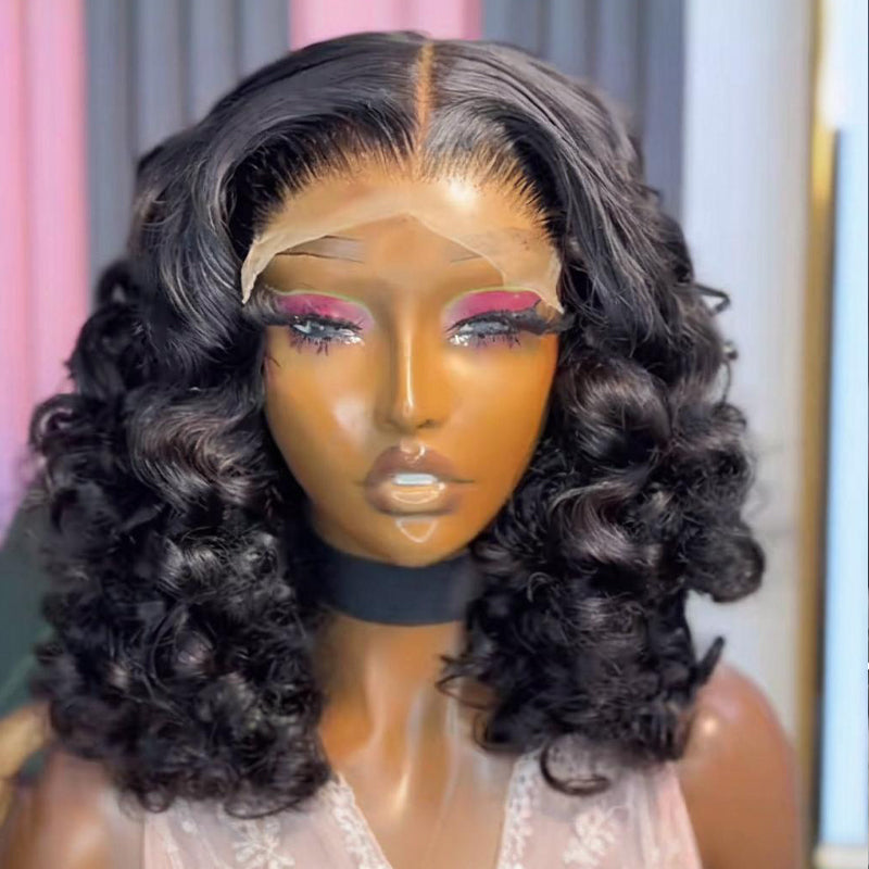 SWAY Tight Bouncy Spiral Curl 13x4 Lace Front Virgin Human Hair Wig