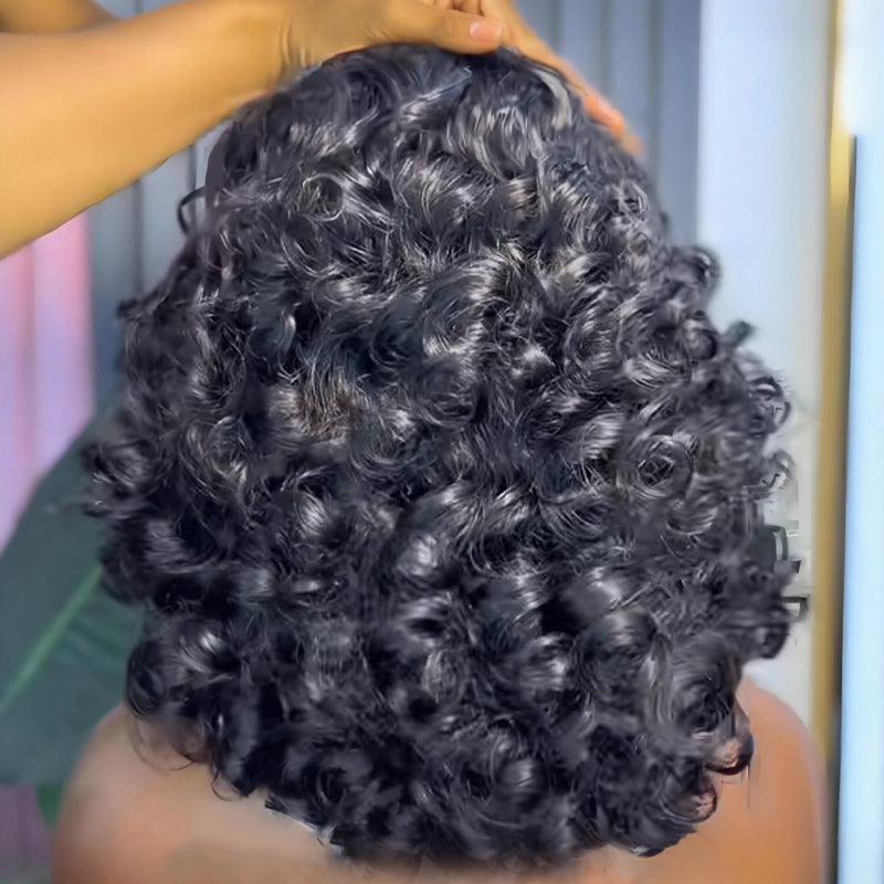 SWAY Tight Bouncy Spiral Curl 13x4 Lace Front Virgin Human Hair Wig