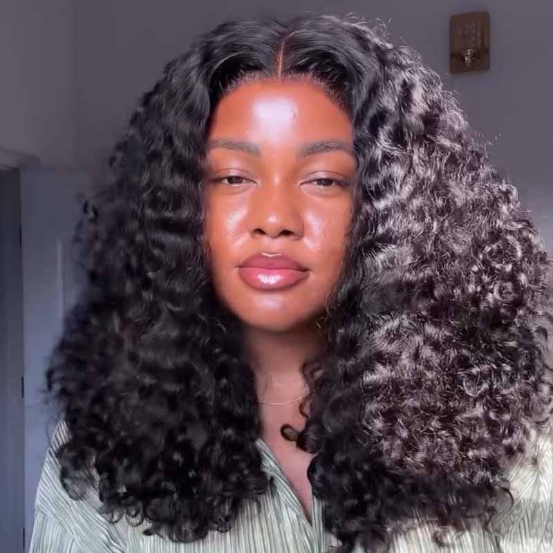 SWAY Tight Coily Kinky Curly Short Bob 13x4 Lace Frontal Human Hair Wigs
