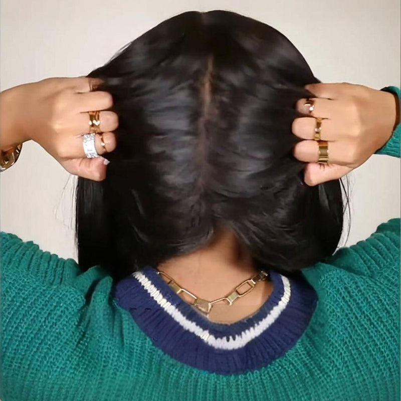 SWAY Undetectable Natural Scalp Full Lace Free Part Human Hair Wig