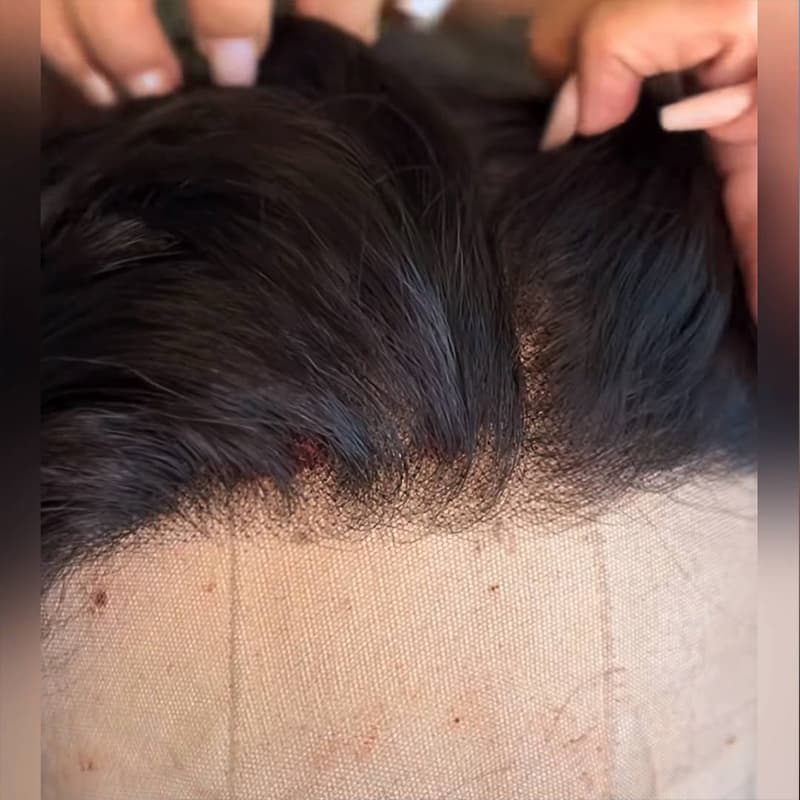 Pelucas de cabello humano Remy con encaje frontal de 13x4 y rizos sueltos de densidad 250-300 de SWAY 