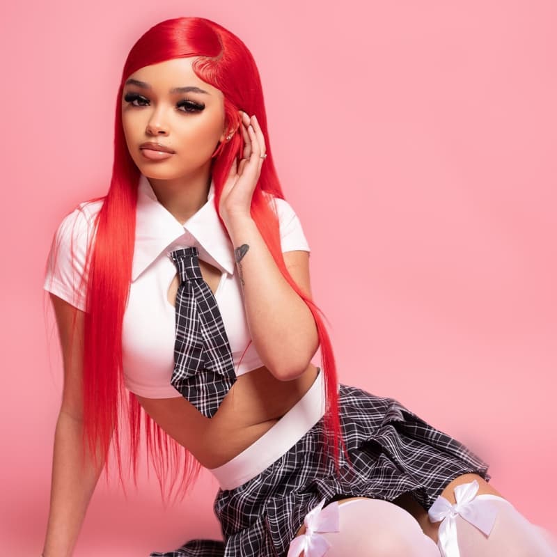 SWAY 200 Density Pastel Hot Pink Bone Straight Virgin Human Hair Wigs